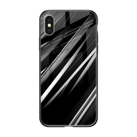 Black & Grey Gradient iPhone XS Glass Cases & Covers Online