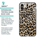 Leopard Seamless Glass Case For iPhone XS