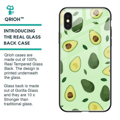 Pears Green Glass Case For iPhone XS