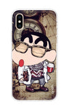 Nerdy Shinchan iPhone XS Back Cover