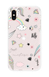 Unicorn Doodle iPhone XS Back Cover