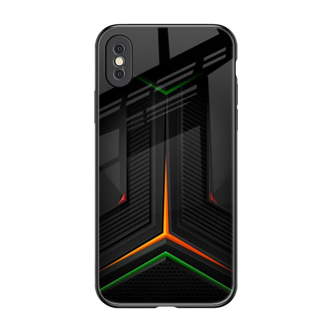 Modern Ultra Chevron iPhone XS Max Glass Back Cover Online