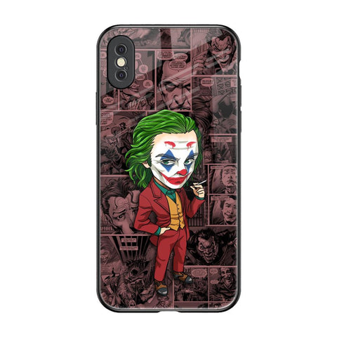 Joker Cartoon iPhone XS Max Glass Back Cover Online
