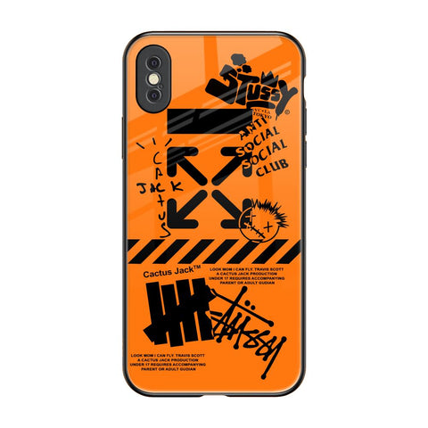 Anti Social Club iPhone XS Max Glass Back Cover Online