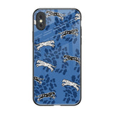Blue Cheetah iPhone XS Max Glass Back Cover Online