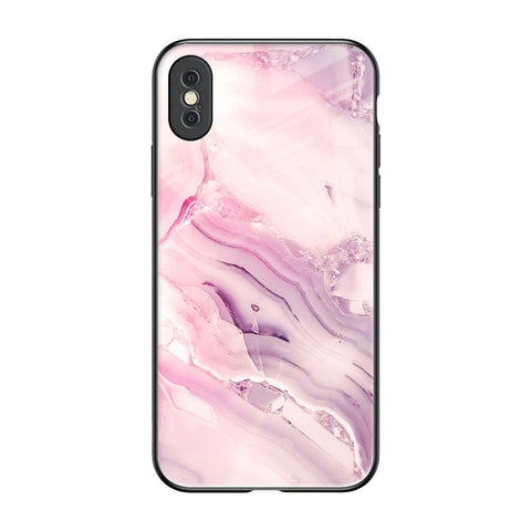 Diamond Pink Gradient iPhone XS Max Glass Back Cover Online