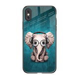 Adorable Baby Elephant iPhone XS Max Glass Back Cover Online