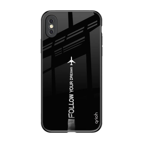 Follow Your Dreams iPhone XS Max Glass Back Cover Online