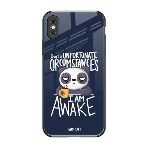 Struggling Panda iPhone XS Max Glass Back Cover Online
