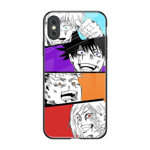 Anime Sketch iPhone XS Max Glass Back Cover Online