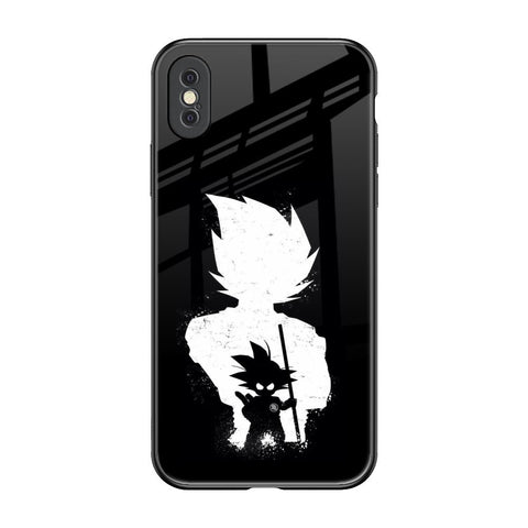 Monochrome Goku iPhone XS Max Glass Back Cover Online