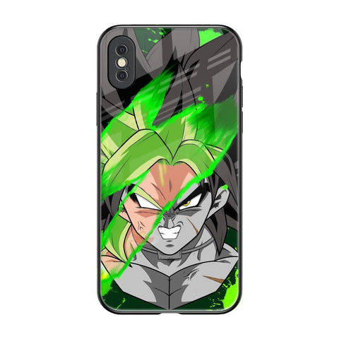 Anime Green Splash iPhone XS Max Glass Back Cover Online