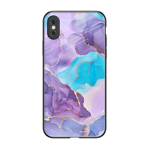 Alcohol ink Marble iPhone XS Max Glass Back Cover Online