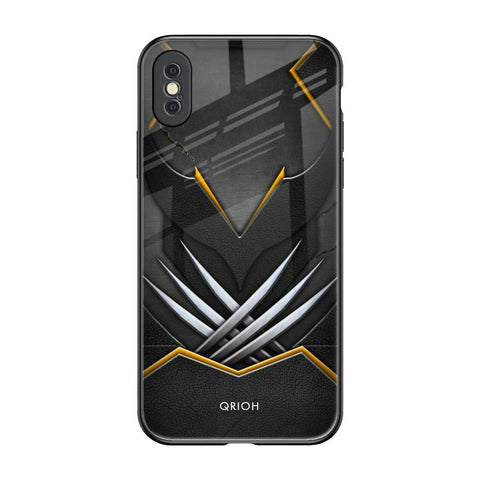 Black Warrior iPhone XS Max Glass Back Cover Online
