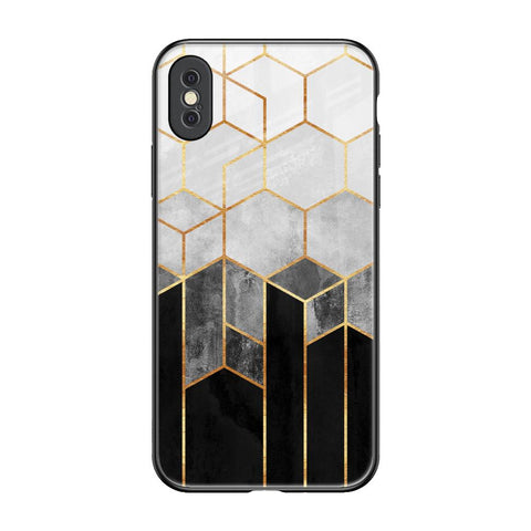 Tricolor Pattern iPhone XS Max Glass Back Cover Online