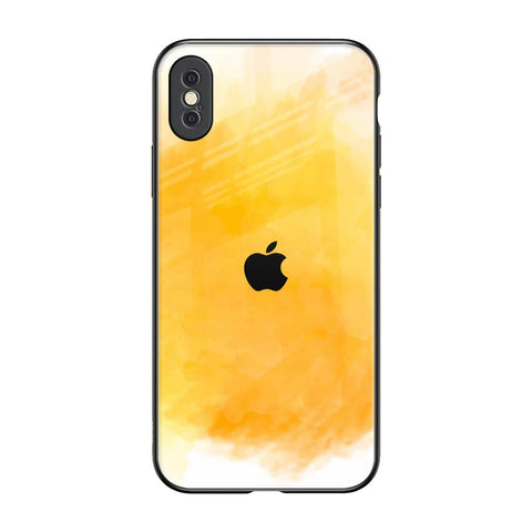 Rustic Orange iPhone XS Max Glass Back Cover Online