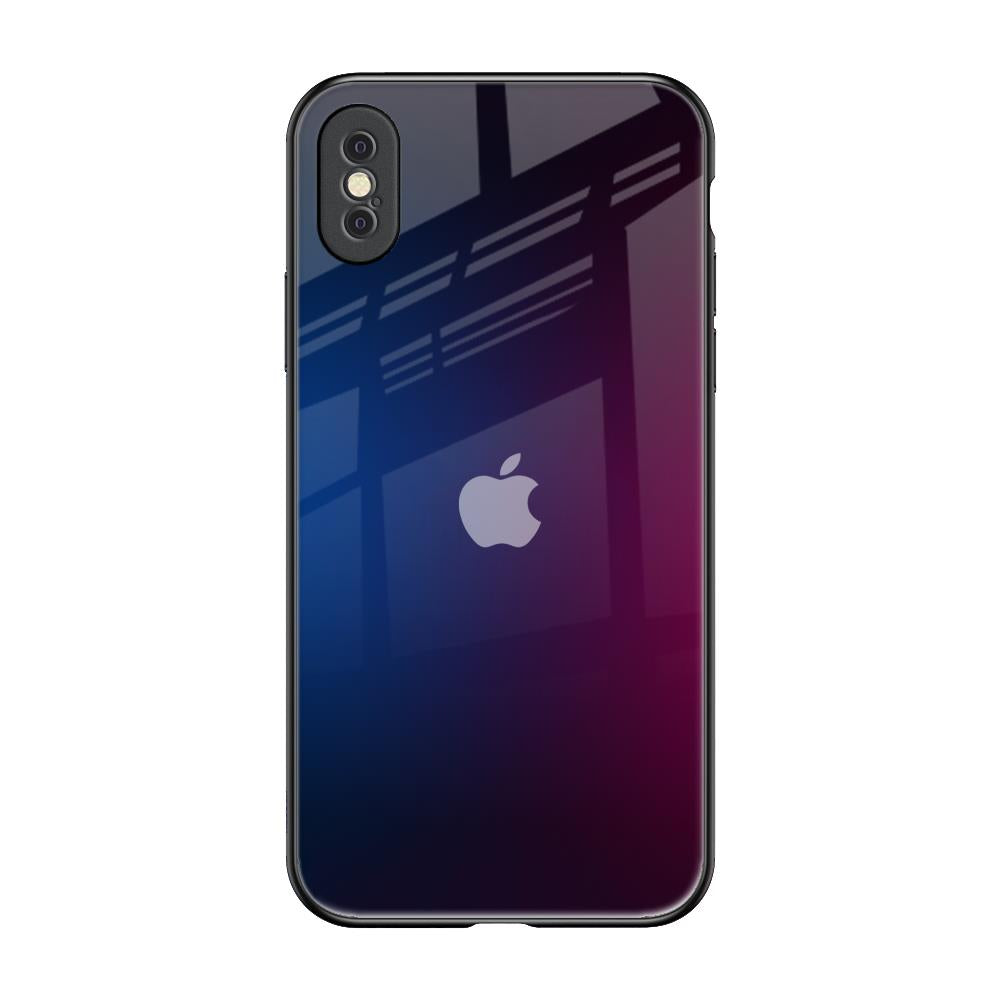 Mix Gradient Shade iPhone XS Max Glass Back Cover Online