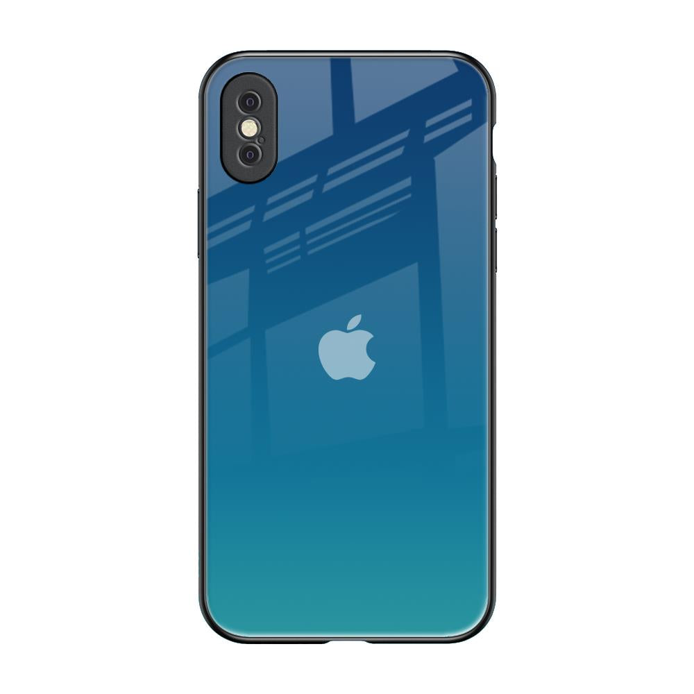 Celestial Blue iPhone XS Max Glass Back Cover Online