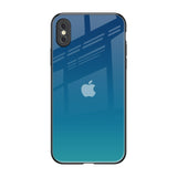 Celestial Blue iPhone XS Max Glass Back Cover Online