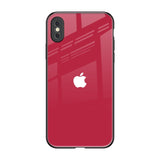 Solo Maroon iPhone XS Max Glass Back Cover Online