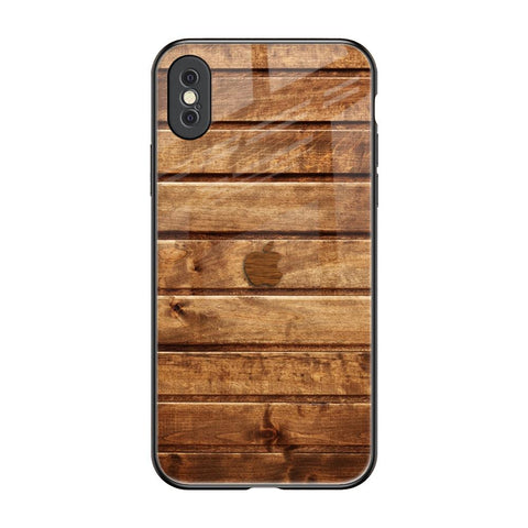Wooden Planks iPhone XS Max Glass Back Cover Online