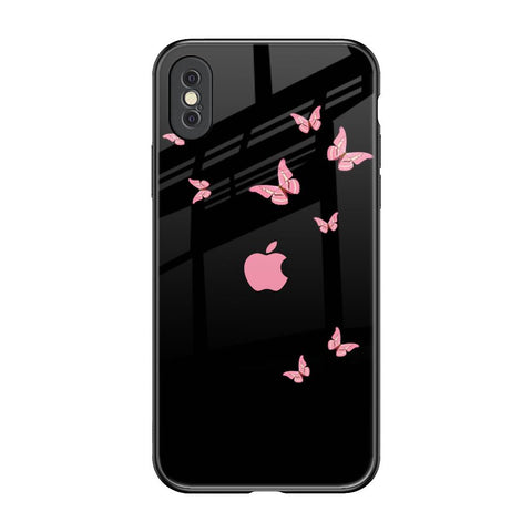 Fly Butterfly iPhone XS Max Glass Back Cover Online