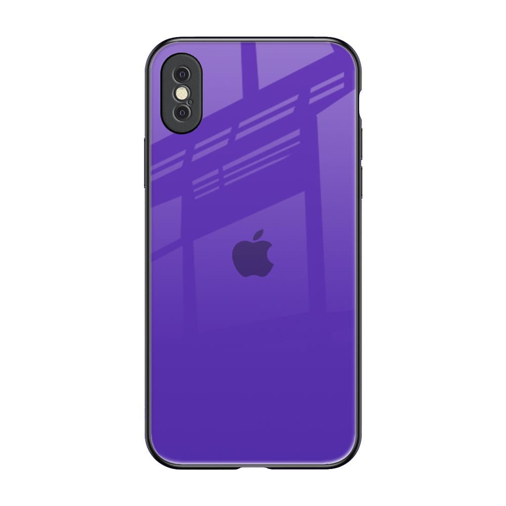 Amethyst Purple iPhone XS Max Glass Back Cover Online