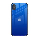 Egyptian Blue iPhone XS Max Glass Back Cover Online