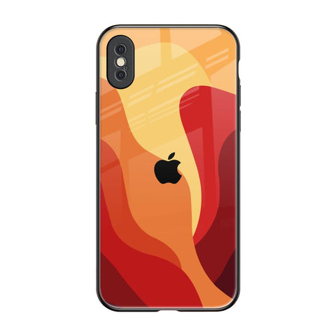 Magma Color Pattern iPhone XS Max Glass Back Cover Online