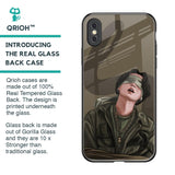 Blind Fold Glass Case for iPhone XS Max