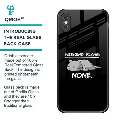 Weekend Plans Glass Case for iPhone XS Max