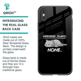 Weekend Plans Glass Case for iPhone XS Max