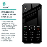 Classic Keypad Pattern Glass Case for iPhone XS Max