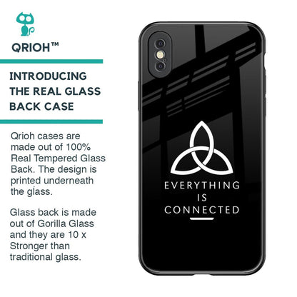 Everything Is Connected Glass Case for iPhone XS Max