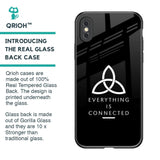 Everything Is Connected Glass Case for iPhone XS Max