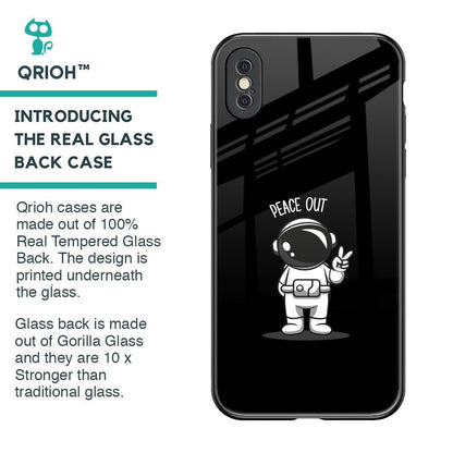 Peace Out Astro Glass Case for iPhone XS Max