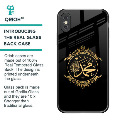 Islamic Calligraphy Glass Case for iPhone XS Max