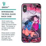 Radha Krishna Art Glass Case for iPhone XS Max