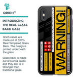 Aircraft Warning Glass Case for iPhone XS Max