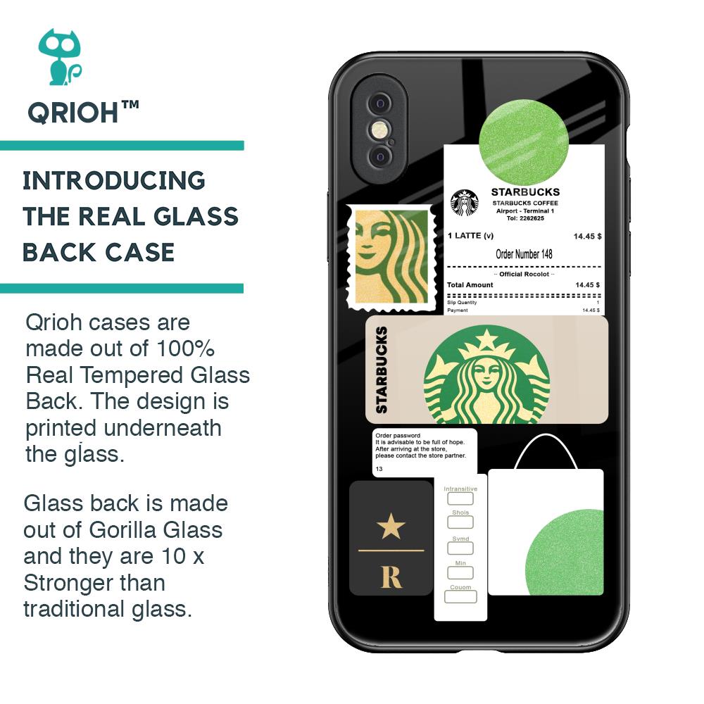 Coffee Latte Glass Case for iPhone XS Max