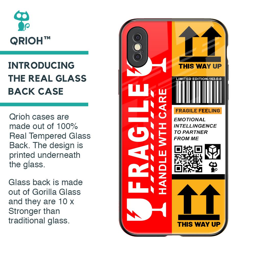 Handle With Care Glass Case for iPhone XS Max