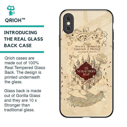 Magical Map Glass Case for iPhone XS Max