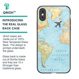 Travel Map Glass Case for iPhone XS Max
