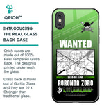 Zoro Wanted Glass Case for iPhone XS Max