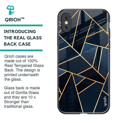 Abstract Tiles Glass Case for iPhone XS Max