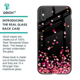 Heart Rain Fall Glass Case For iPhone XS Max