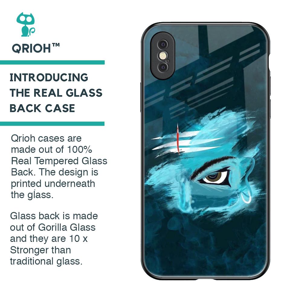 Power Of Trinetra Glass Case For iPhone XS Max