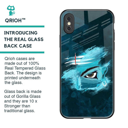 Power Of Trinetra Glass Case For iPhone XS Max