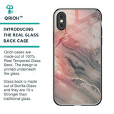 Pink And Grey Marble Glass Case For iPhone XS Max