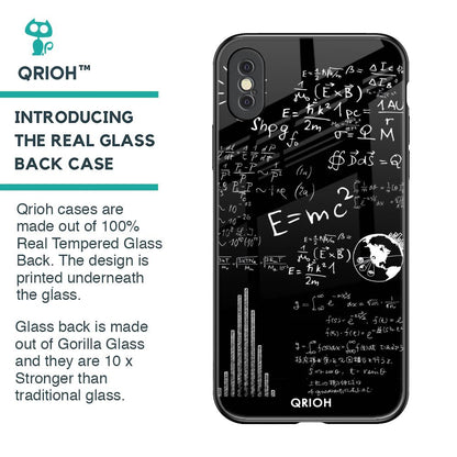 Funny Math Glass Case for iPhone XS Max